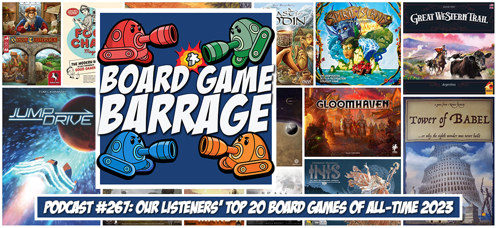 Episode 267: Our Listeners' Top 20 Board Games of All-Time 2023